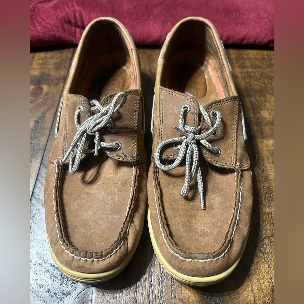 Men's Brown Leather Boat Shoes